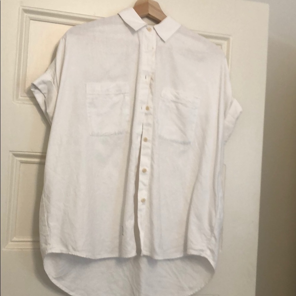 Madewell White courier shirt size S